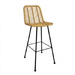 Outdoor rattan bar chair